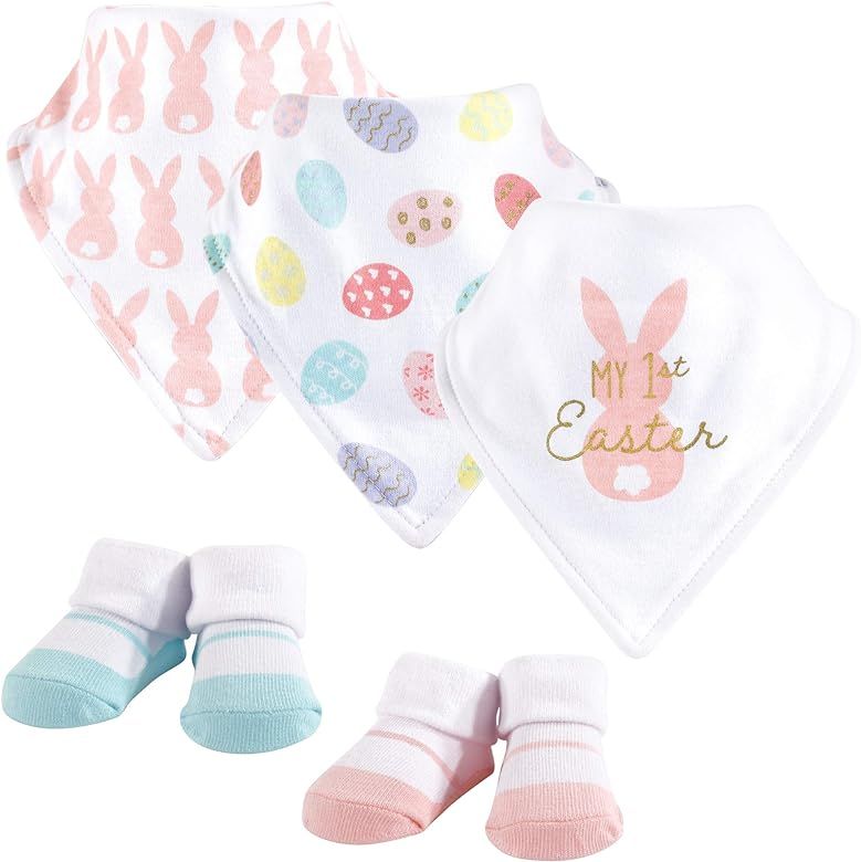 Unisex Baby Cotton Bib and Sock Set | Amazon (US)