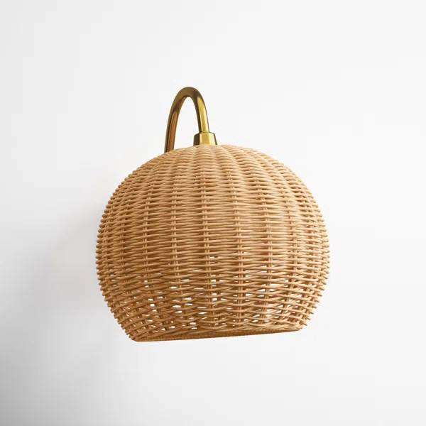 Tivoli 1 - Light Gold Armed Sconce | Wayfair Professional