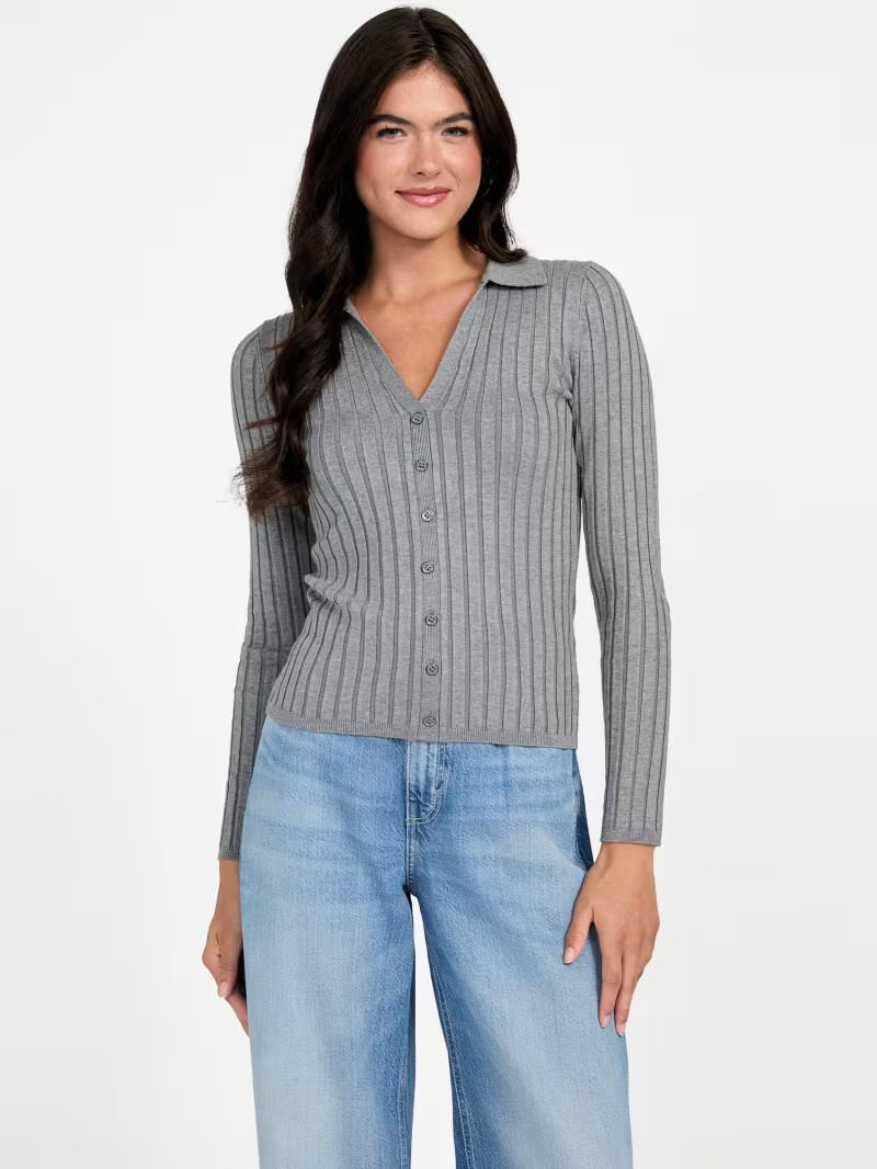 Eco Ribbed Miranda Sweater Top | Guess US | Guess (US)