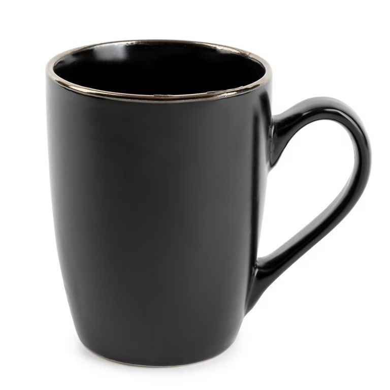 Thyme & Table DrinkwareBlack Onyx Stoneware 14oz Mug | Walmart (US)