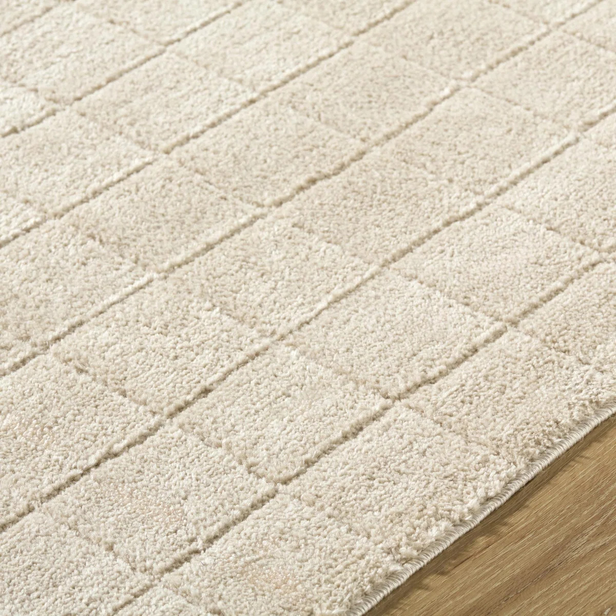 Our PNW Home x Livabliss Boho Scandi High Pile Light Beige Light Brown Area Rug | Wayfair North America