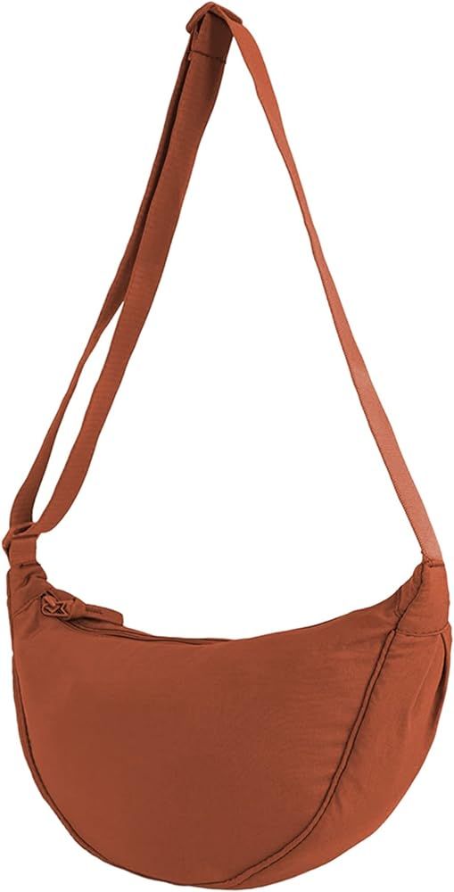 Crossbody Bag Hobo Sling Crescent Bag Women Men Trendy Small Shoulder Bag Purse Dumpling Bag Casual  | Amazon (US)