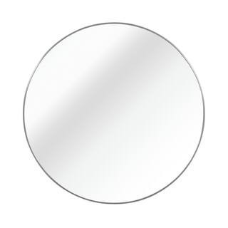 42 in. W x 42 in. H Silver Round Wall Mirror Framed Circle Mirror for Bedroom, Bathroom, Entryway Wall Decor | The Home Depot