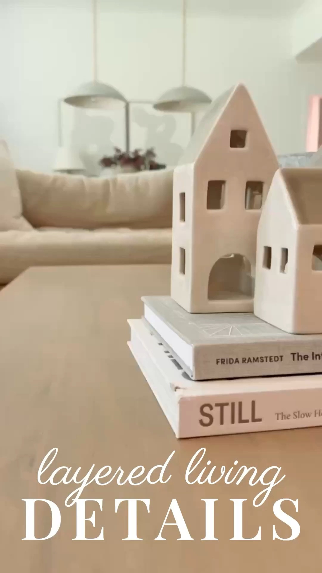 Styling the coffee table with soft textures and thoughtful layers 📚✨ I paired neutral-toned decor books, ceramic houses 🏡, and a stone-textured bowl filled with faux florals for an effortless, cozy look.
The perfect blend of natural elements and styled charm 🤍
#porcheandco #coffeetablestyling #neutraldecor #fauxflorals #ceramicdecor #stonedetails #modernclassic #earthyaccents #ltkhome #interiordesign #curatedspace #stylingdetails #homedecorideas



#LTKHome #LTKvlog #LTKdayinmylife