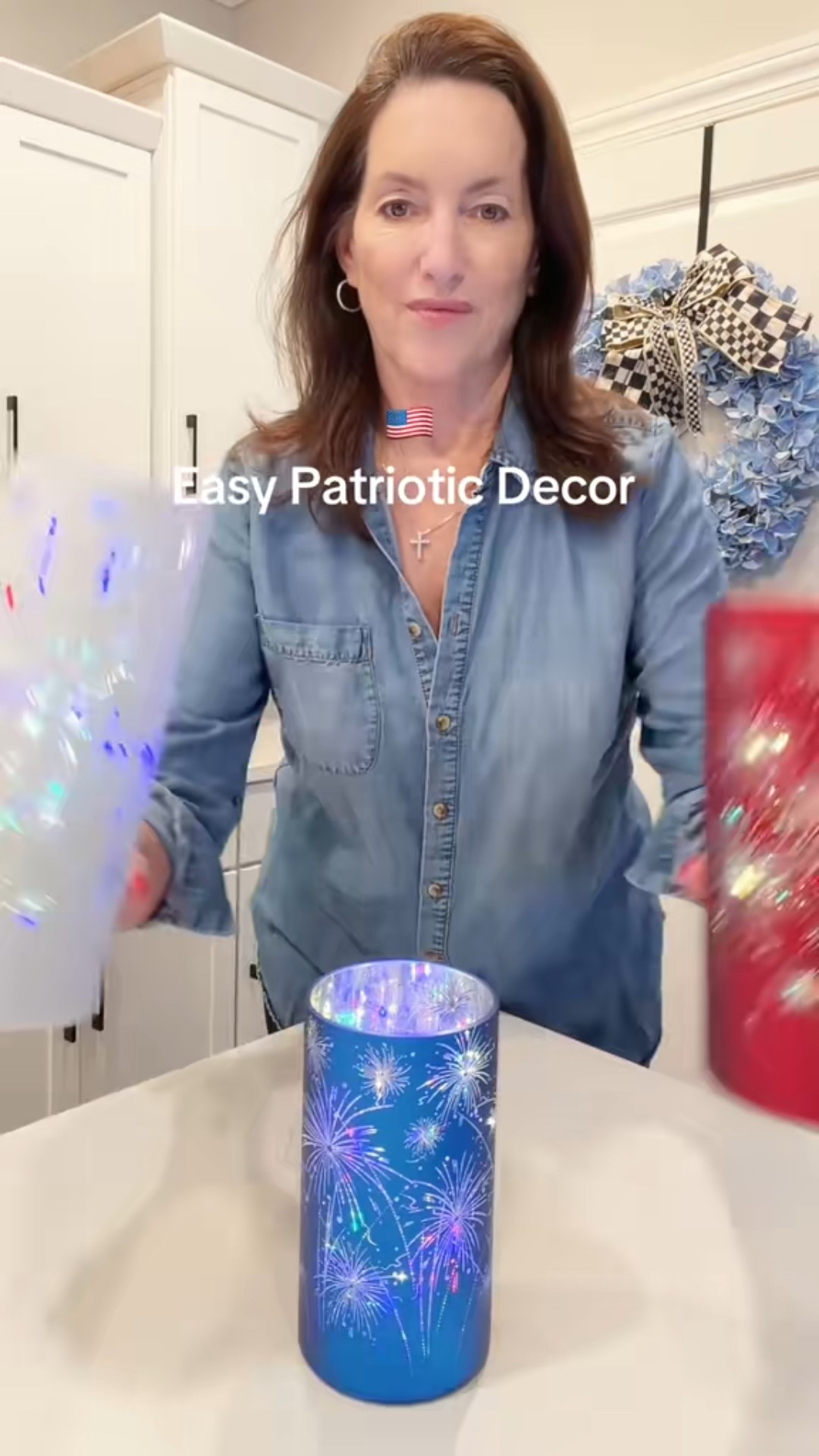 perfect centerpiece for patriot holiday 4th of July,   Memorial Day , flag day . #patrioticdecor 

#LTKHome #LTKSeasonal #LTKFestival