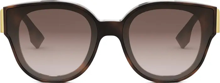 'Fendi First 63mm Gradient Oversize Round Sunglasses | Nordstrom