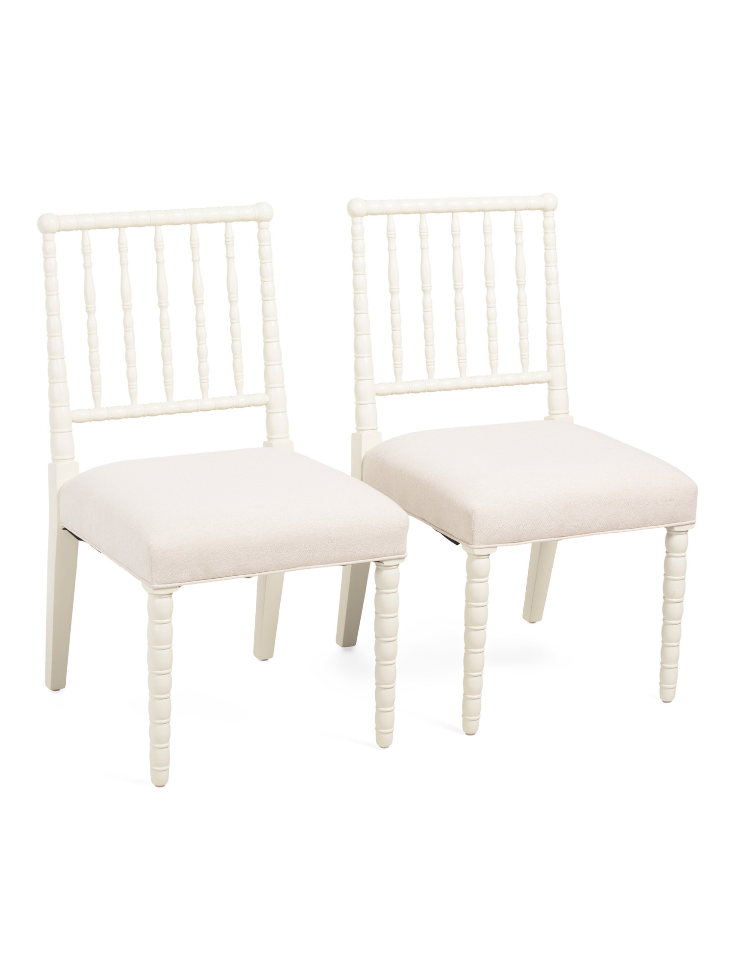 Set Of 2 21x34 Wooden Spindle Dining Chairs | TJ Maxx
