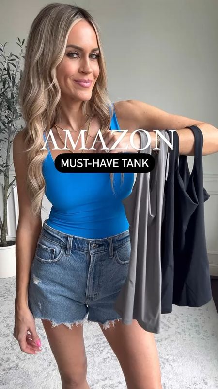 Amazon double lined seamless tank tops - not cropped and stay tucked in! Wearing size xs


#LTKFindsUnder50 #LTKStyleTip #LTKOver40