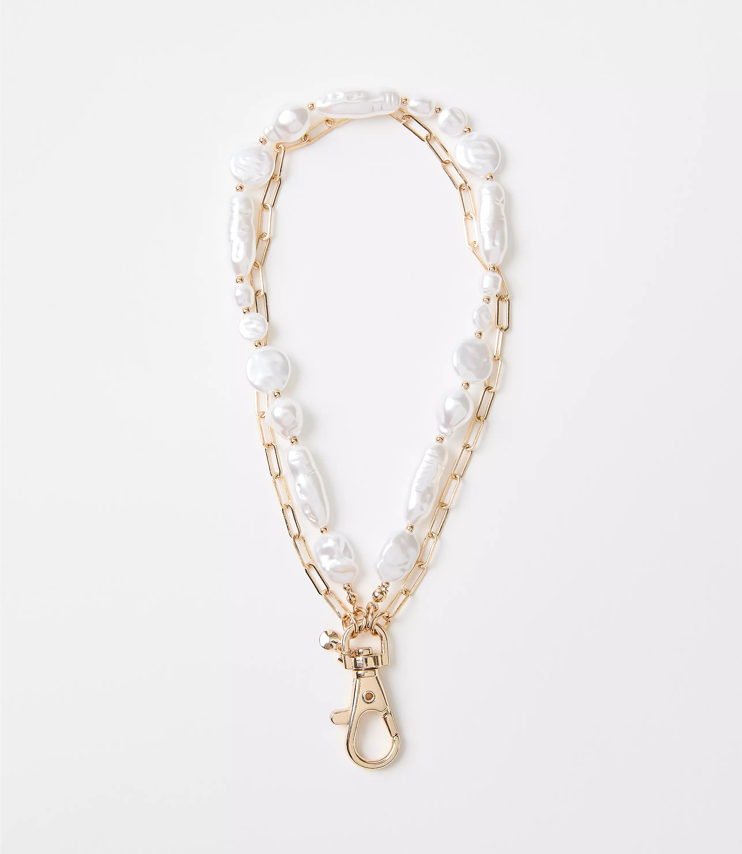 Short Pearlized Phone Chain | LOFT