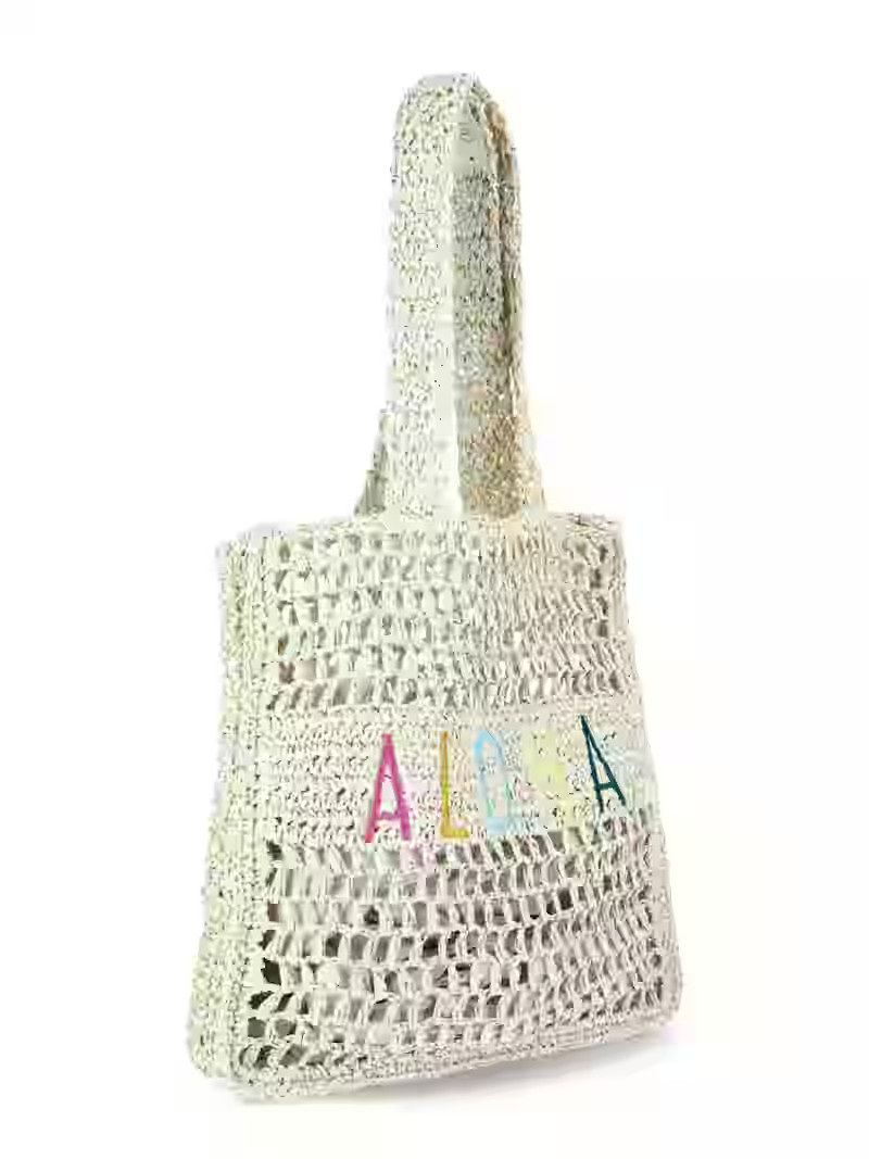 No Boundaries Women's Festival Straw Tote Bag, Natural Aloha | Walmart (US)
