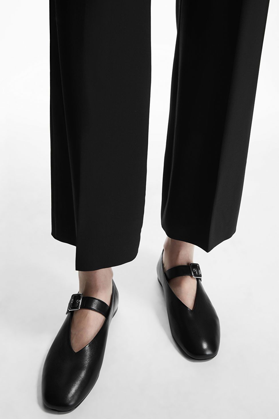 LEATHER MARY-JANE FLATS | COS (US)