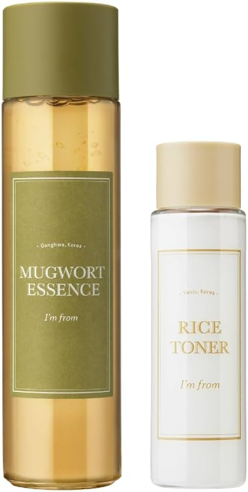 I'm From Mugwort Essence 5.4 Fl Oz + Rice Toner 1.01 Fl Oz Set, Glowing Calming Korean Skincare, ... | Amazon (US)