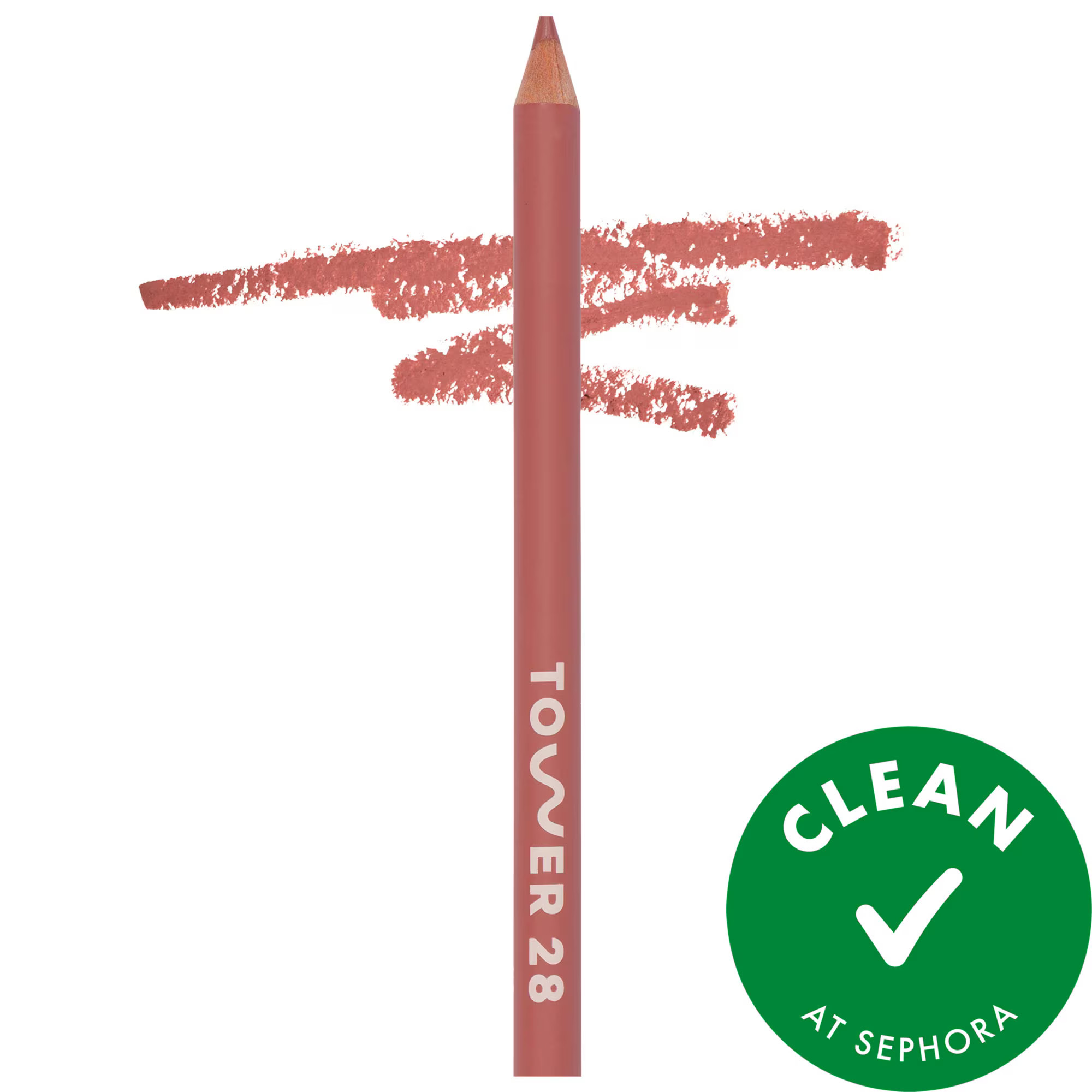 Tower 28 Beauty OneLiner Lip Liner + Eyeliner + Cheek Pencil Check Me Out 0.04 oz / 1.14 mL | Sephora (US)