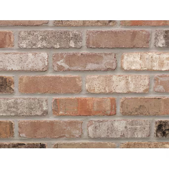 General Shale Providence Thin Brick Carbon 2-in x 8-in Tumbled Natural Stone Ledgestone Brick Pat... | Lowe's