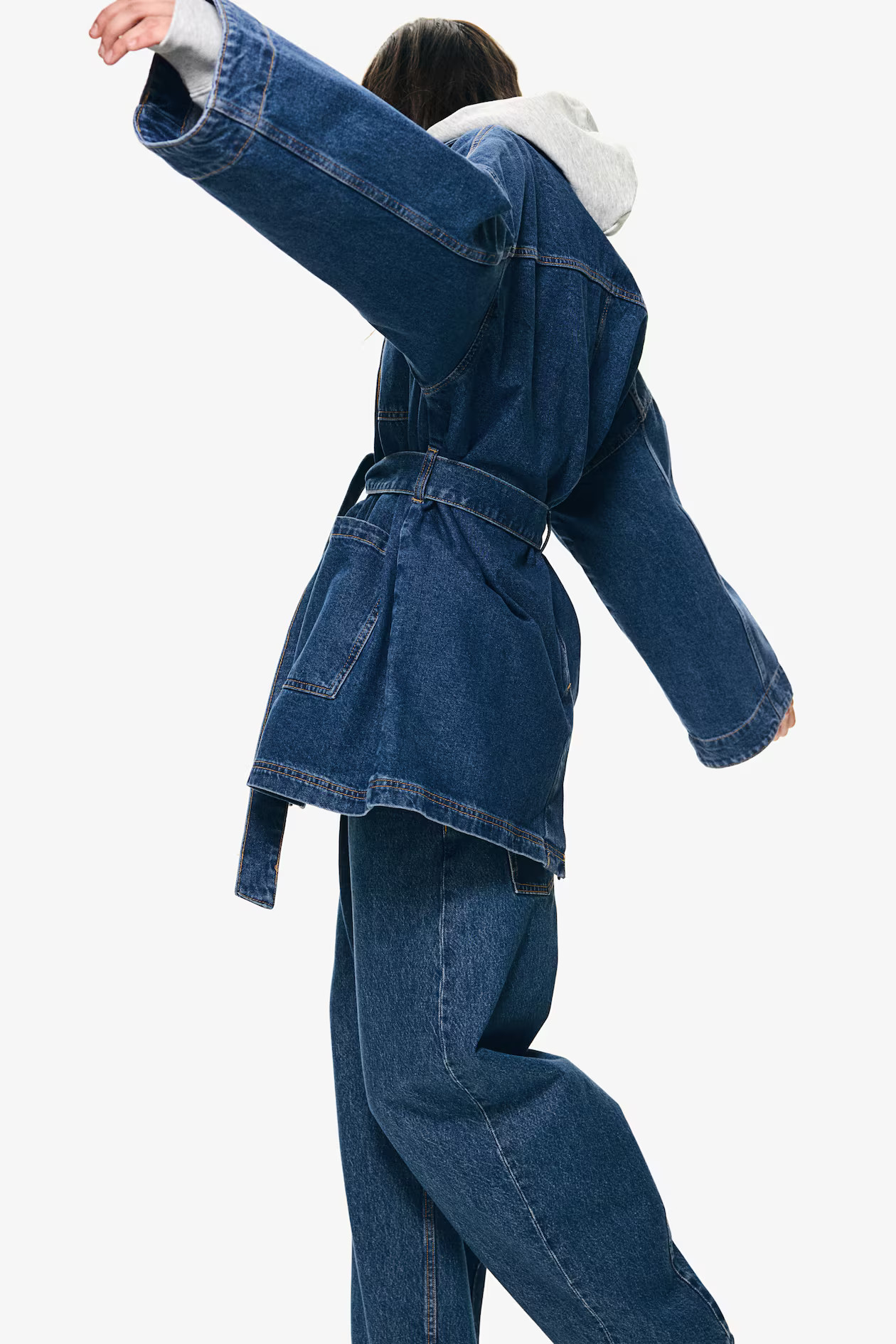 Tie-Belt Denim Jacket | H&M (US + CA)