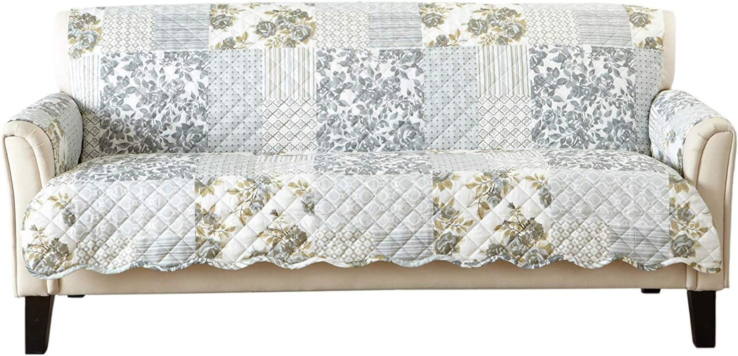 Great Bay Home Reversible Patchwork Sofa Cover - Washable Slipcover Furniture Protector with Elas... | Amazon (US)