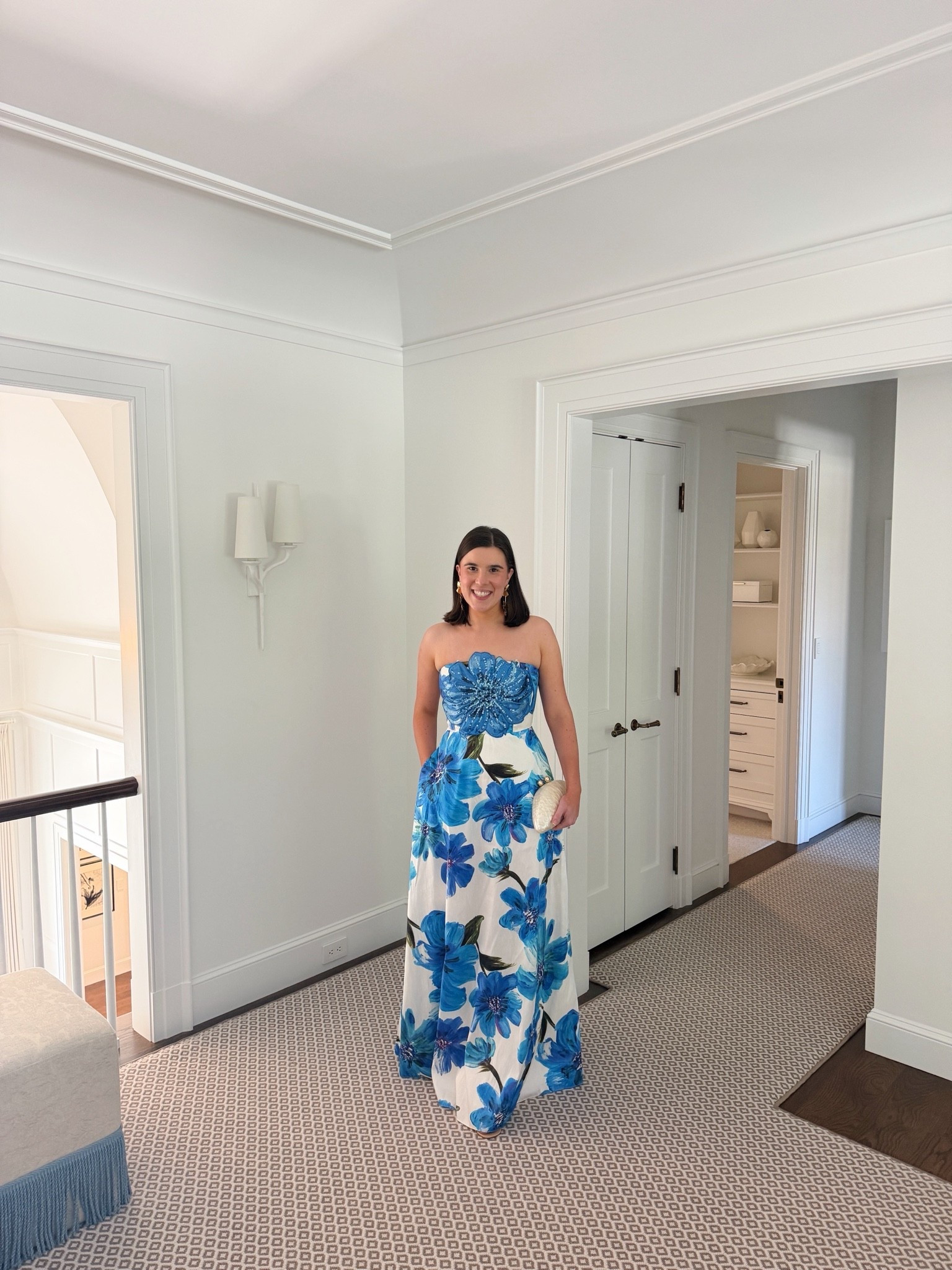 My older sister Claire is planning outfits for an upcoming garden formal wedding! She’s wearing this lovely dress that is still available!