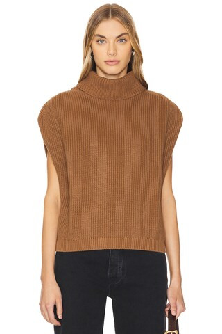 Madison Sleveless Pullover in Saddle | Revolve Clothing (Global)