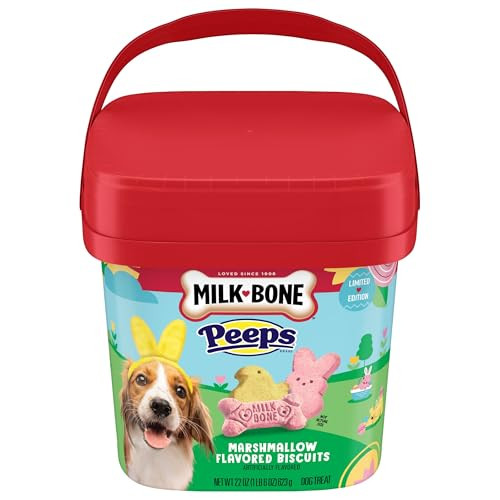 Milk-Bone Peeps Artificially Marshmallow Flavored Dog Treats, 22 Oz. Pail | Amazon (US)