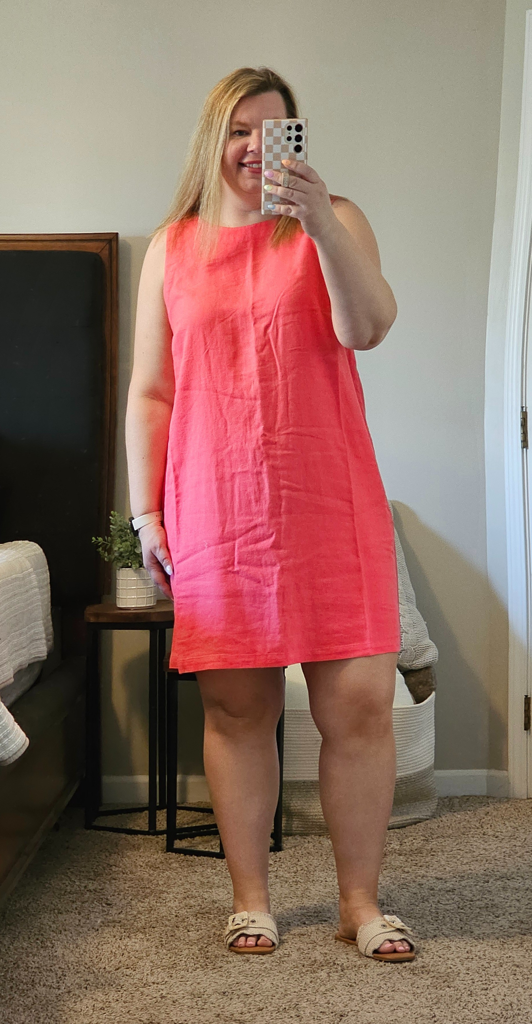 This little linen swing dress is perfect for summertime!  Wearing an XXL. 

#LTKfindsunder100 #LTKover40 #LTKstyletip