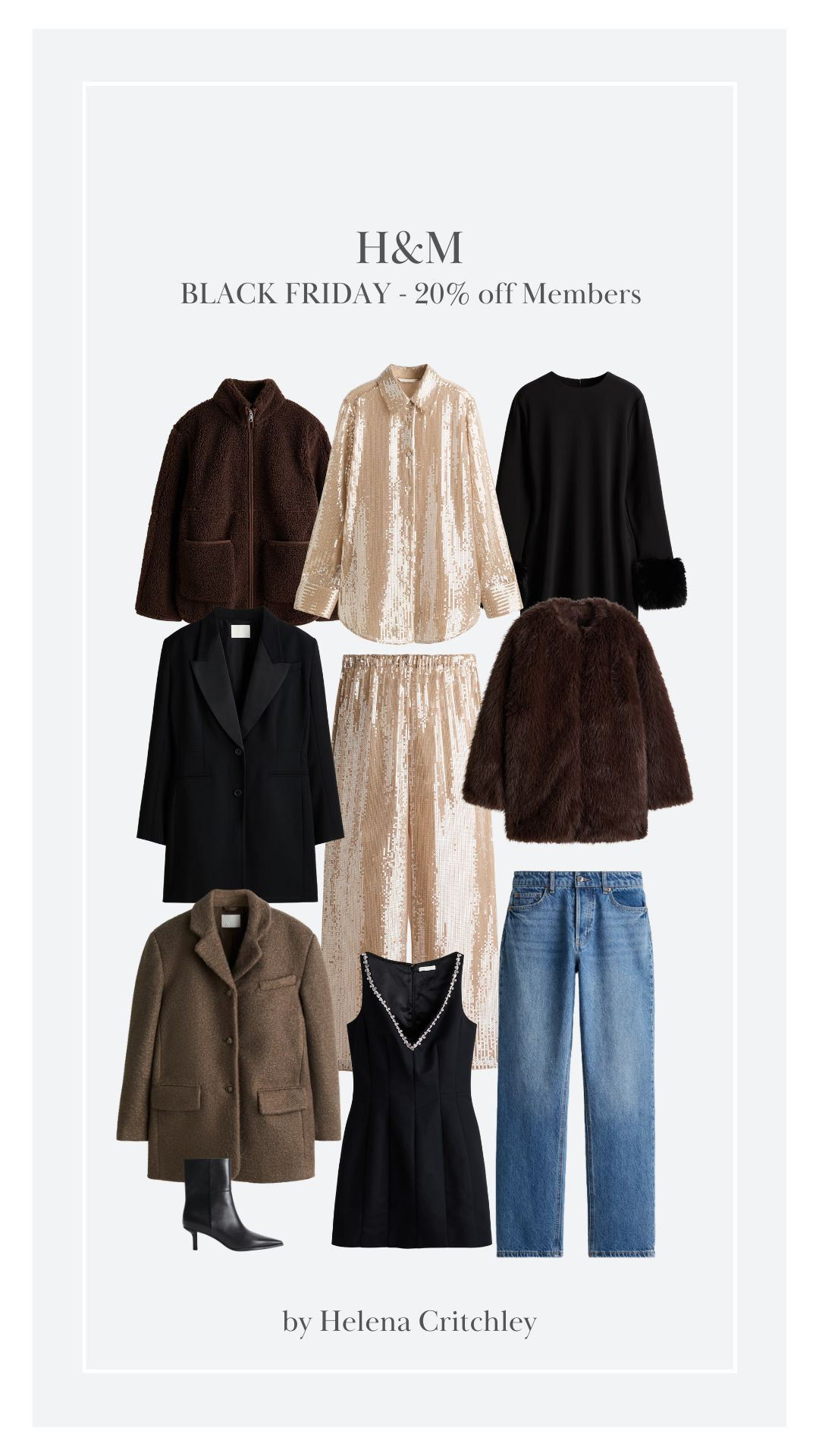 H&M Black Friday - 20% off for Members! 

Winter Fashion, Winter Style, Winter Outfit, Partywear, Party Season, Wool Blazer, Teddy Jacket, Jeans  

 

#LTKCyberWeek #LTKwinter #LTKpartywear