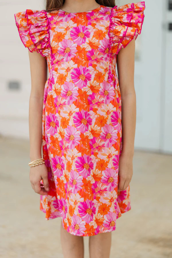 Girls: Pretty Little Moments Pink Floral Dress | The Mint Julep Boutique