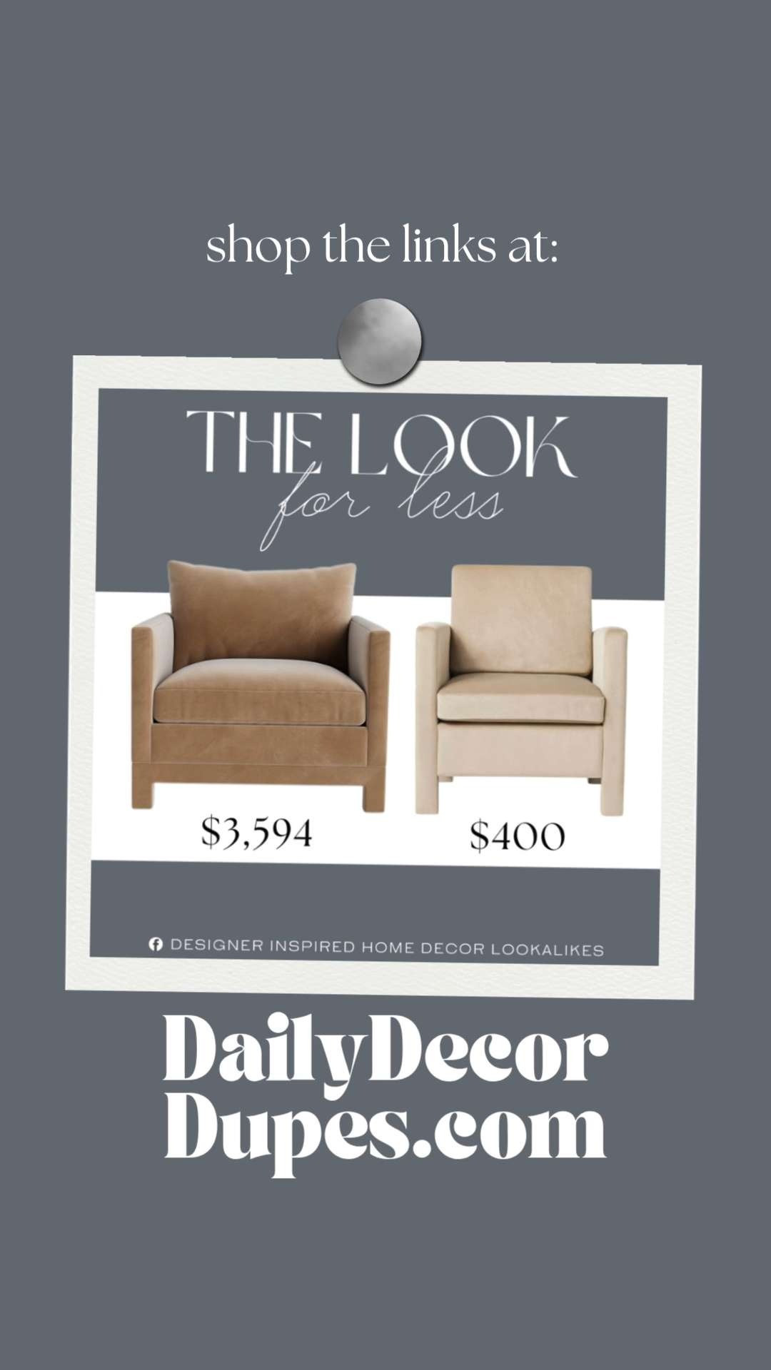 Inspired by McGee & Co Lounge Chair. Velvet Accent Chair. Contemporary Lounge Chair. Mid-Century Modern Lounge Chair. Modern Armchair. Living Room Lounge Chair. Elegant Accent Chair. Stylish Lounge Chair.   

Home more affordable option find copy cat similar look for less budget friendly affordable cheap cheaper beautiful pretty. Clearance sale coupon code discount code promo code luxury lookalike look a like Inspo inspiration inspired by idea ideas Love like these? I share multiple every day in my FB group.
 #mcgeeandcoinspired #accentchair #loungechair #velvetaccentchair #upholsteredchair #livingroomchair #stylishlounge  

 #LTKHome