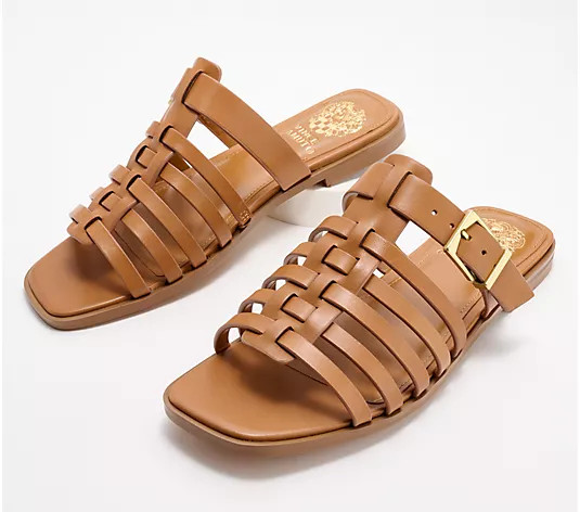 Make Your Selection: Vince Camuto Leather Caged Sandals - Lemanda | QVC