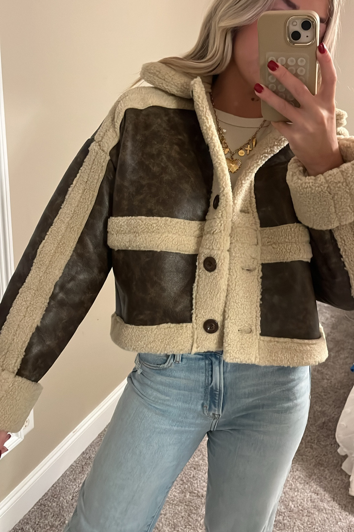 The COZIEST fur & leather jacket. Such good quality and will keep you so warm!!! Code BETHANY20 gets you a discount!yes

#LTKStyleTip #LTKSeasonal #LTKGiftGuide