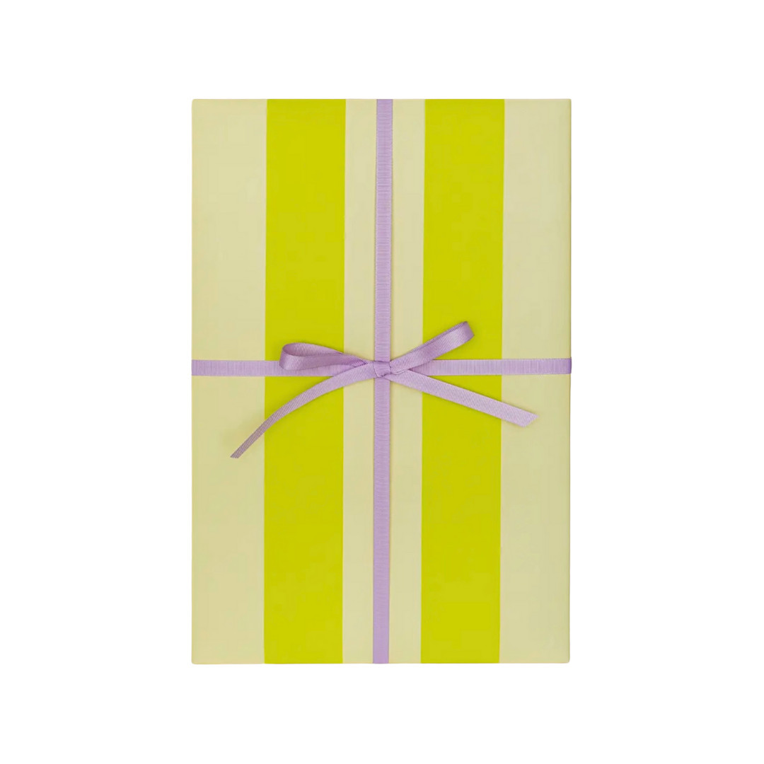 Lime Stripe Wrapping Paper | Fete Papier