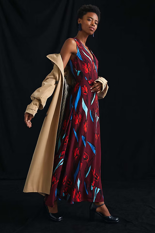 Corey Lynn Calter Floral Maxi Dress | Anthropologie (US)