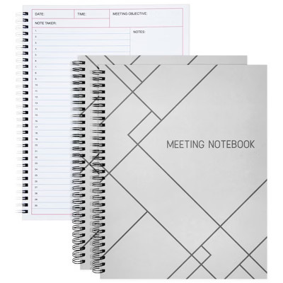 Juvale 2 Pack Meeting Notebooks for Work, Spiral-Bound Daily Planner for Project Management, Office, 160 Pages, 8.5 x 11 In | Target