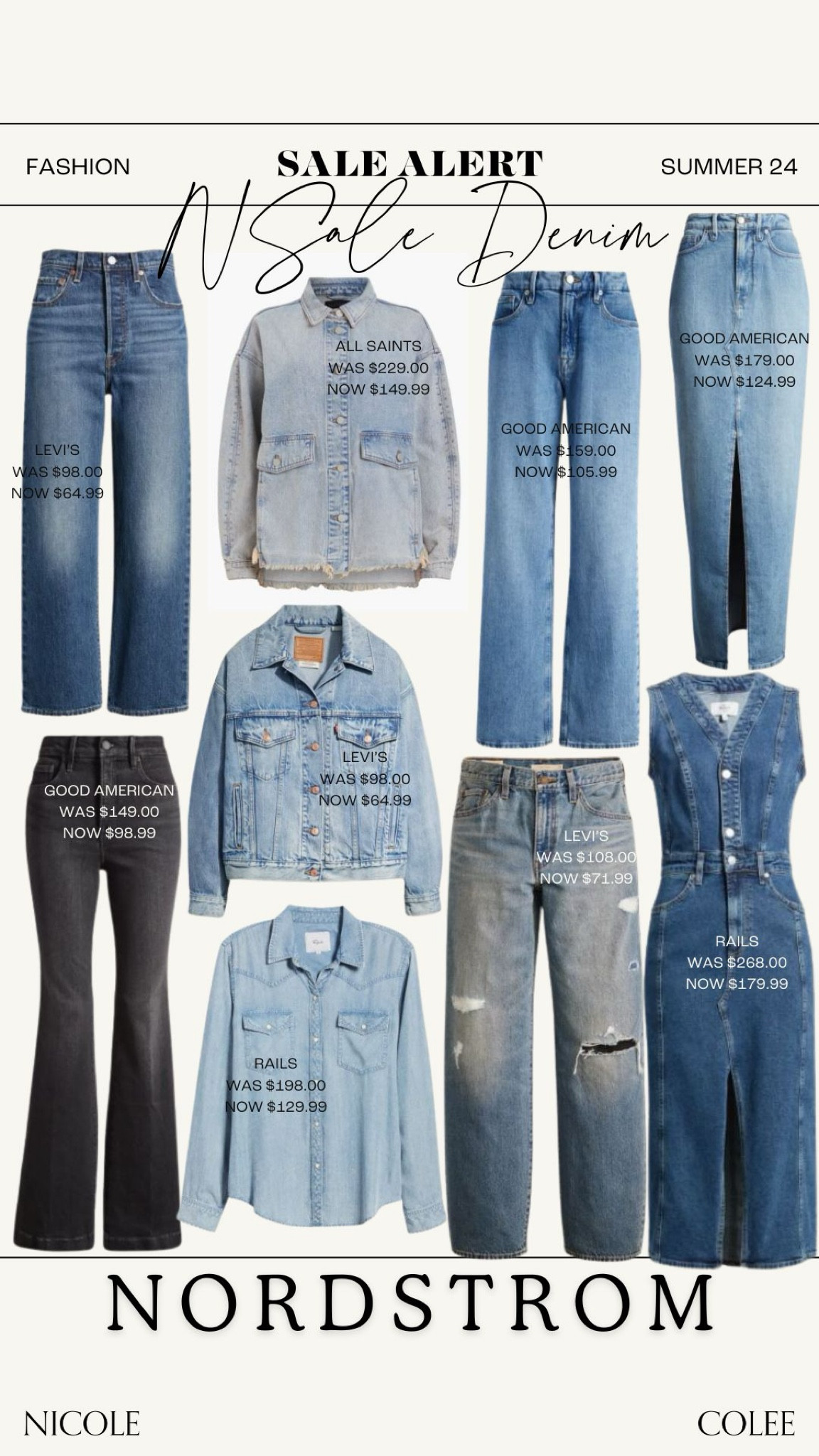 Nordstrom Sale: Denim

#nicolecolee #nordstrom #nsale 

#LTKStyleTip #LTKxNSale #LTKSummerSales