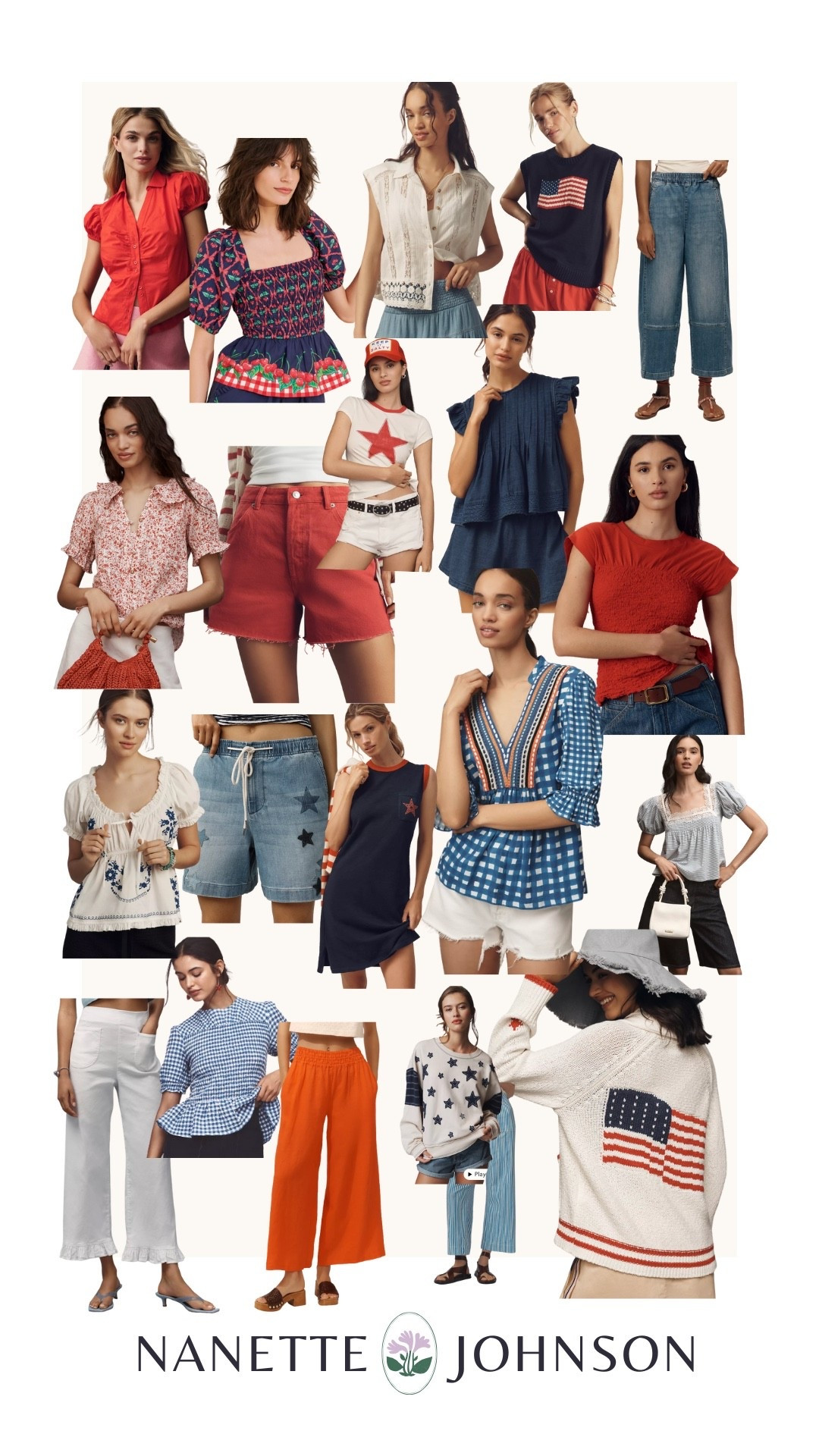 Red, White & Blue at Anthropologie. Shop with code SWEET20 for $20 off $100 through June 30th.

Red blouse white blouse blue blouse red white and blue Fourth of July outfit star jeans star shorts flag sweater red shorts blue short red pants white ruffle pants

#LTKOver40 #LTKSeasonal #LTKMidsize