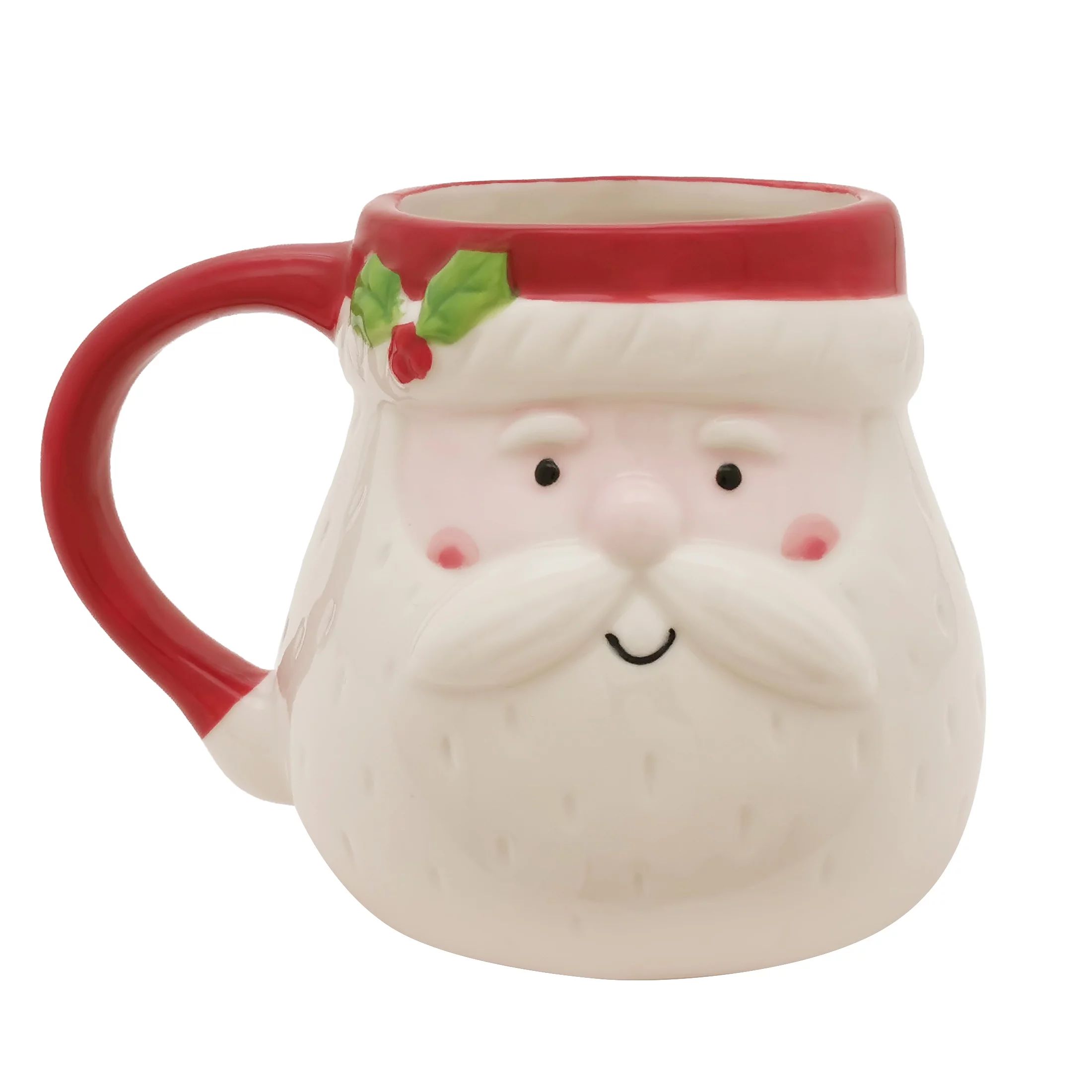 Holiday Time Santa Mug, 12 fl oz Stoneware Ceramic - Walmart.com | Walmart (US)