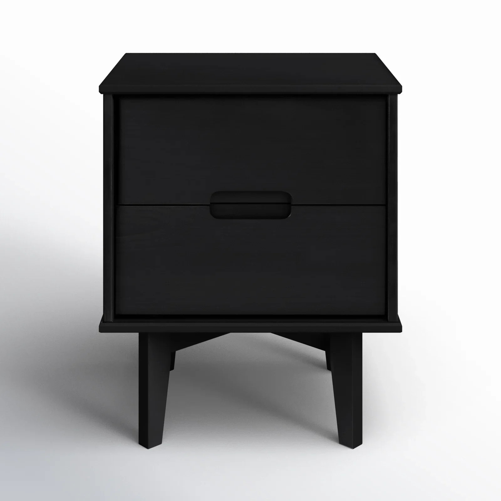 Mags Solid Wood Groove 2-Drawer Nightstand | Wayfair North America