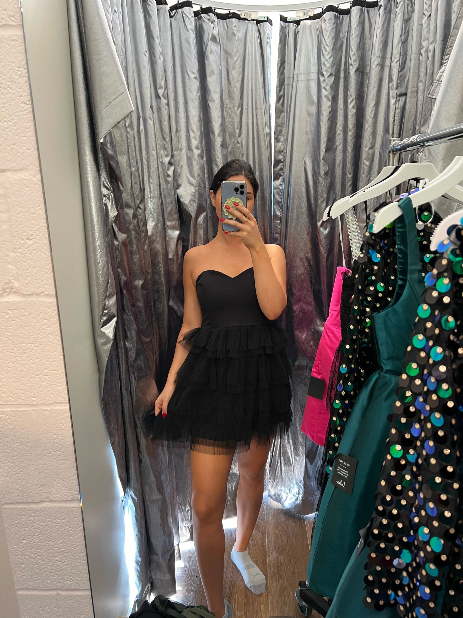 How cute is this black strapless tulle dress?!? Perfect for the holidays, country concert, etc.!!! Use code CALEIGH20 if you’re a first time customerr

#LTKSeasonal #LTKHoliday #LTKstyletip