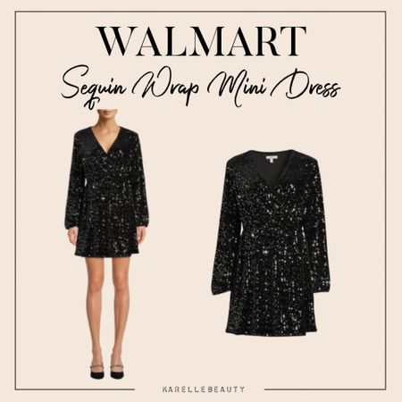 Walmart Sequin Wrap Mini Dress

#LTKSeasonal #LTKcurves #LTKunder50