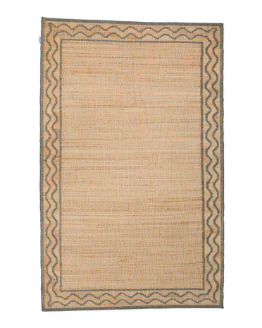 5x8 Wool Blend Scalloped Rug | TJ Maxx