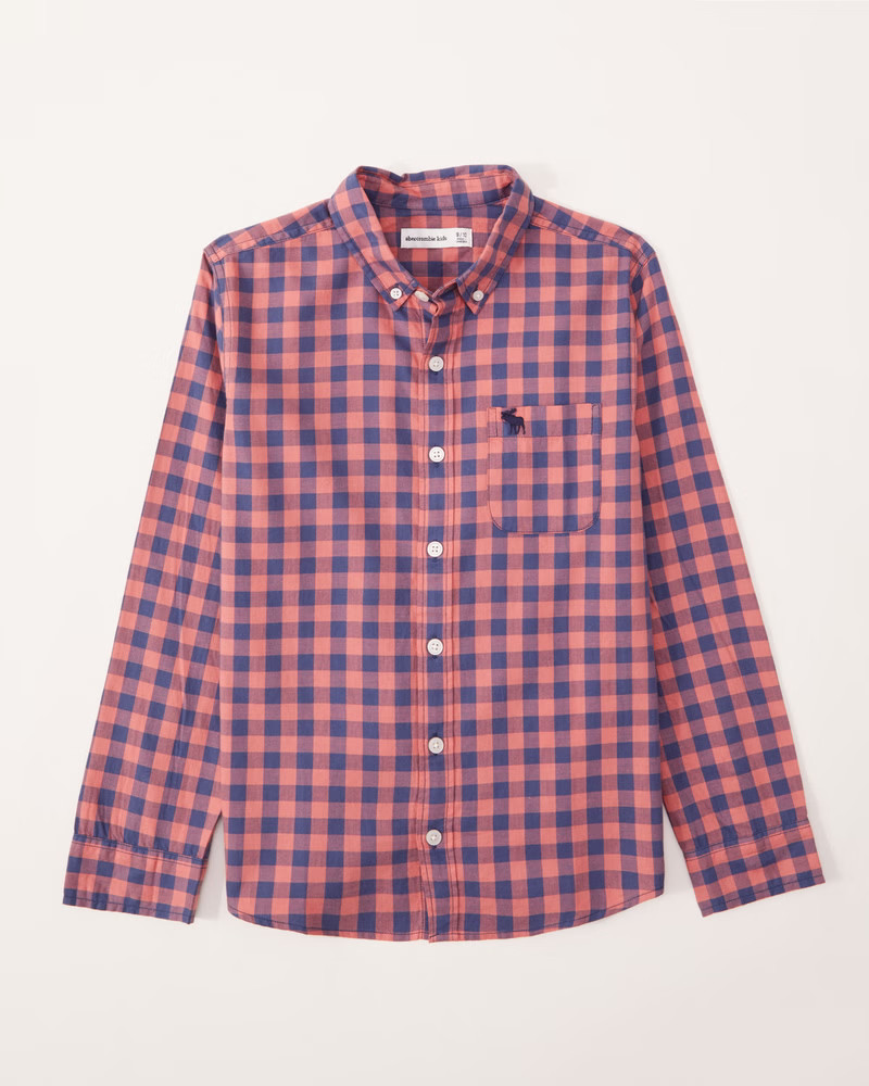 long-sleeve icon shirt | Abercrombie & Fitch (US)