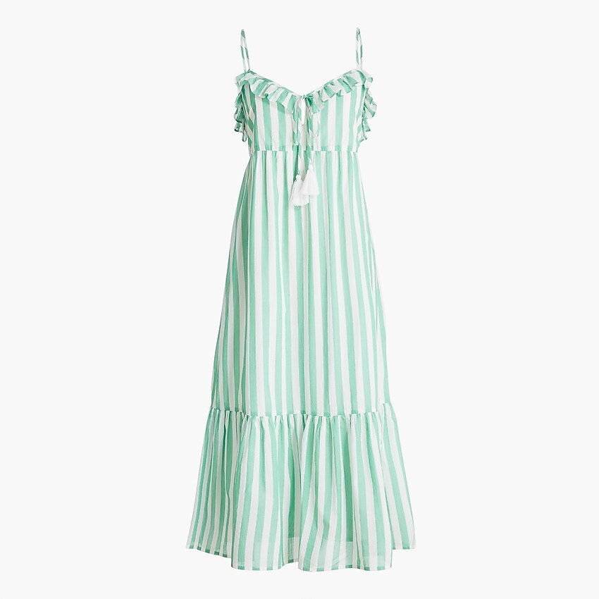 Ruffle tiered maxi cover-up dress | J.Crew Factory