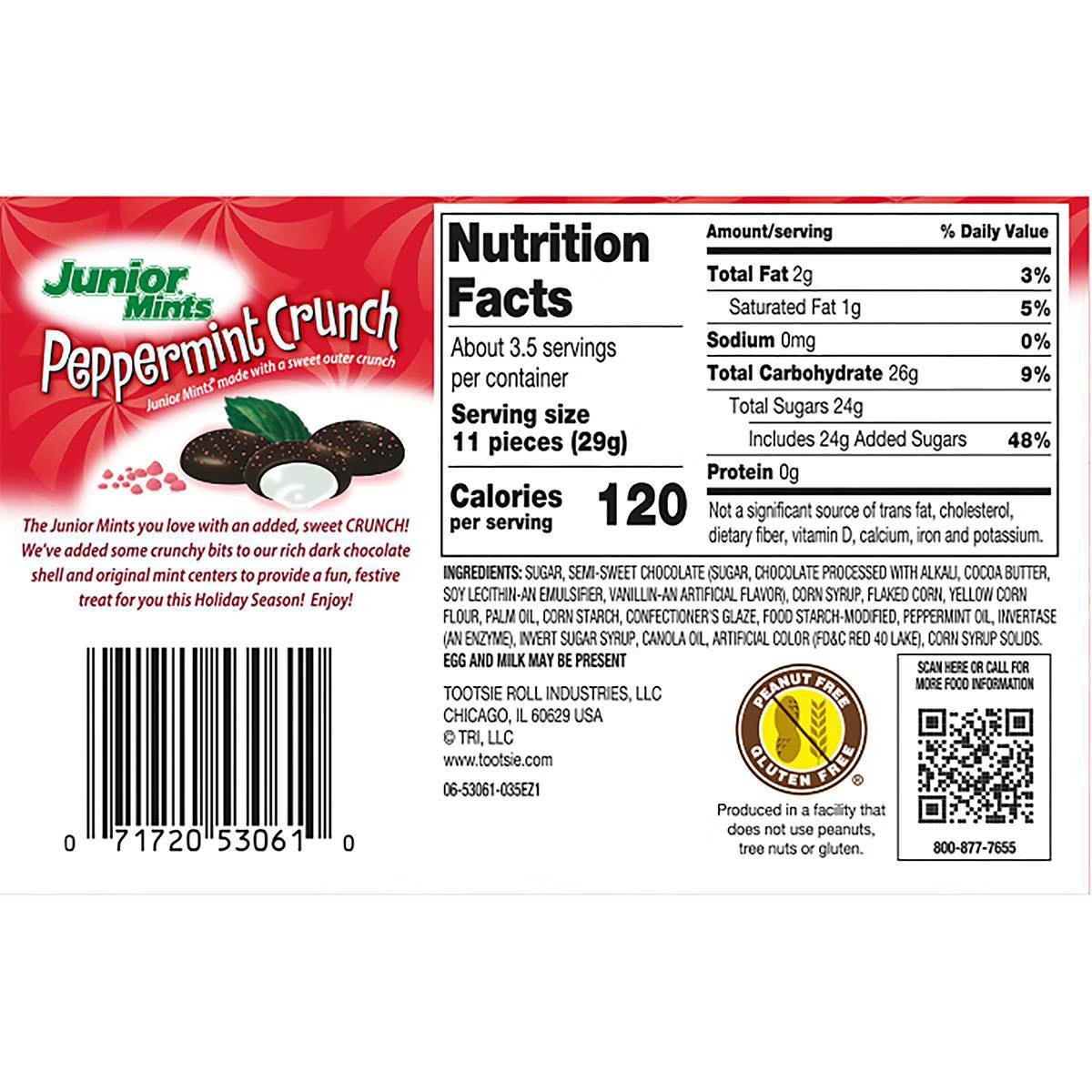 Junior Mints Christmas Peppermint Crunch Theater Box - 3.5oz | Target