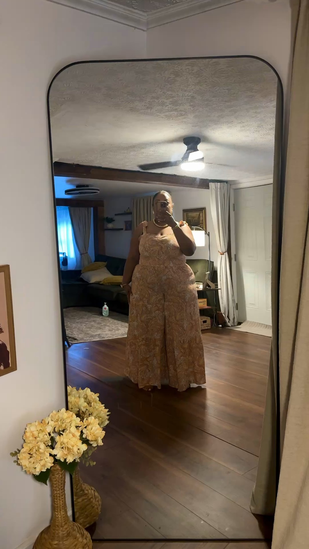 fall fashion hauls
found this Jessica Simpson jumpsuit on clearance for around $15, they also have it in another color and but that’s a little marked up around $18. When it gets a little cooler, I’m gonna put on my millennial denim ￼ jacket and go💃🏾.￼

#LTKOver40 #LTKPlusSize