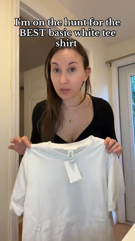 On the Hunt for the Best White Tee – H&M Try-On (Part 1!) 👚  The search is ON! I'm hunting for the perfect white t-shirt for women, and today I’m testing out H&M’s take on this wardrobe essential. Is it a hit or miss?

My honest first impressions (Feels amazing)

Is it worth adding to your closet? (YES!)
 
Join me as I find the ultimate white tee, one try-on at a time!

#OnTheHunt #BestWhiteTee #HMTryOn #ClosetEssentials #WardrobeBasics #TikTokFashion

#LTKWatchNow #LTKBeauty #LTKStyleTip