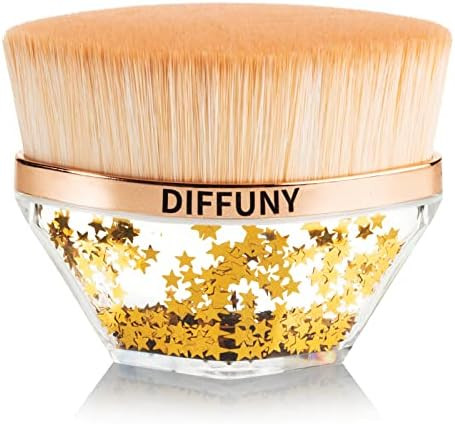 DIFFUNY Kabuki Foundation Brush, Brochas De Maquillaje, Flat Top Kabuki Foundation Brush for Liquid  | Amazon (US)