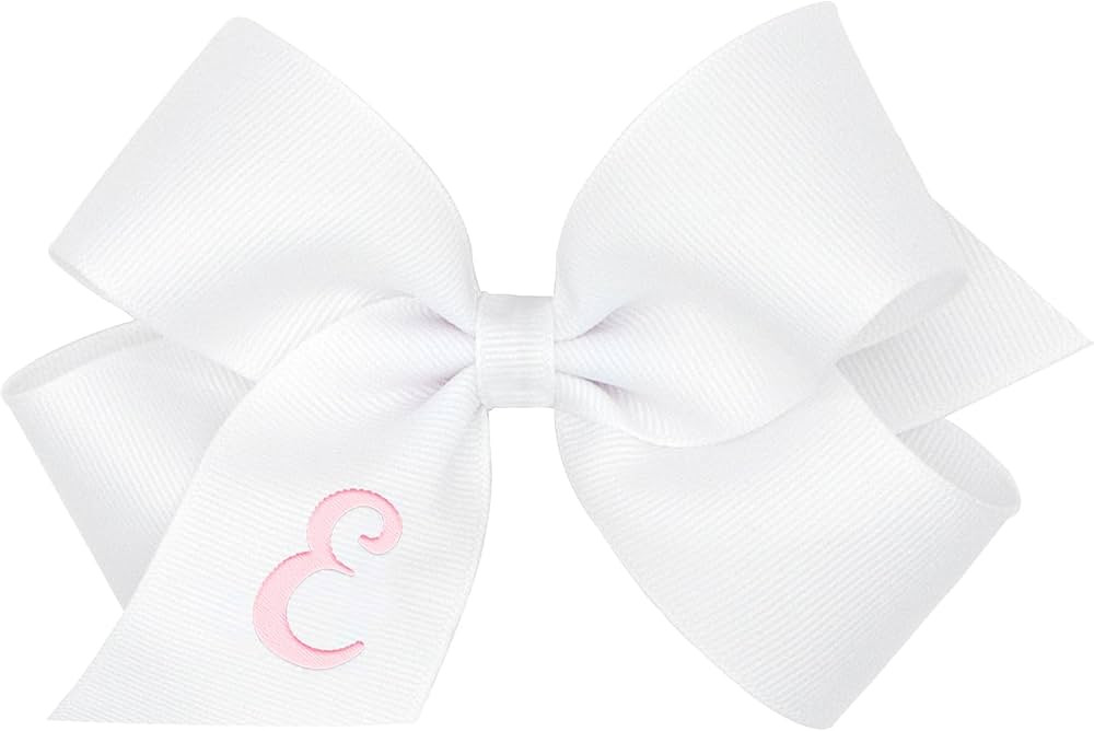 Wee Ones Girls' Initial It Monogram Hair Bows on a WeeStay No Slip Hair Clip, For All Ages and Ha... | Amazon (US)