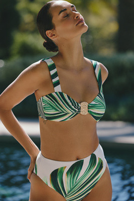 Celandine Isabella Shirred Bikini Top | Anthropologie (US)