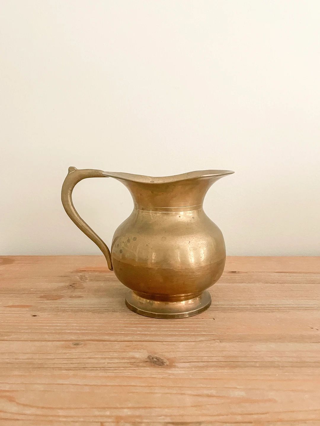 Brass pitcher. | Etsy (US)