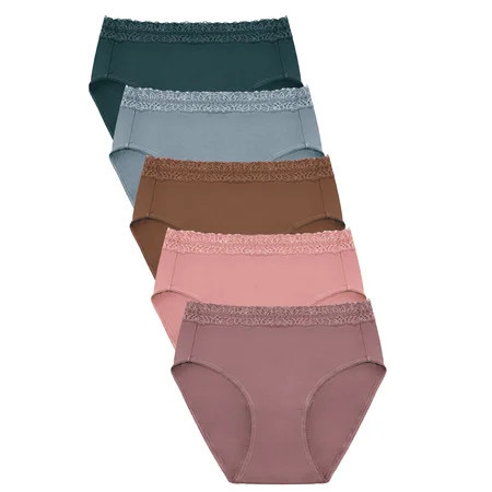 Kindred Bravely High Waist Maternity Underwear for Women and Postpartum Underwear 5 Pack (X-Large Assorted Jewel Tones) | Walmart (US)