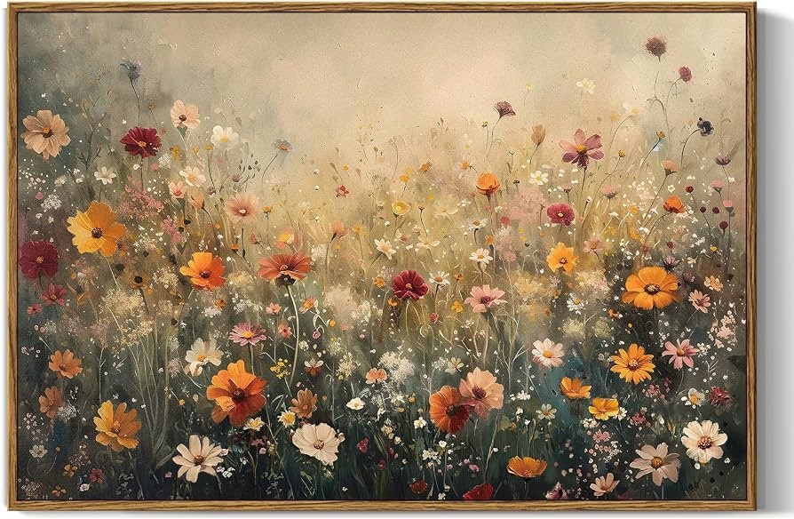 InSimSea Framed Canvas Wall Art Vintage Decor, Wall Decor for Living Room Bedroom Office Bathroom... | Amazon (US)